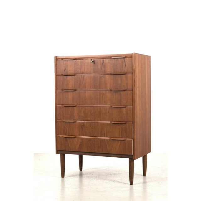 Danish Teak Chest of Drawers For Sale - Image 9 of 9