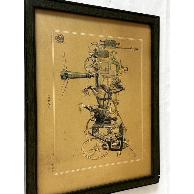 Beige René Vincent, Berliet Illustration, London, 1907, Print on Paper For Sale - Image 8 of 10