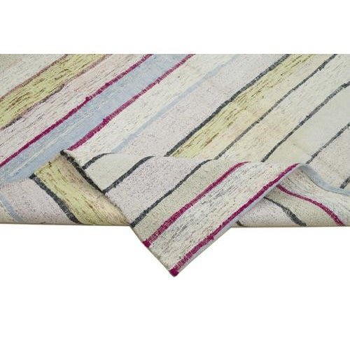 Vintage Turkish Flatweave Kilim Rug For Sale - Image 6 of 7