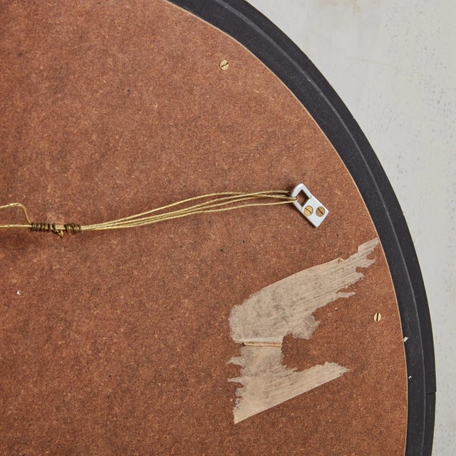 5/5 Blue Hand-Painted Enamel Mirror by Bodil Eje, Denmark 1960s For Sale - Image 11 of 11