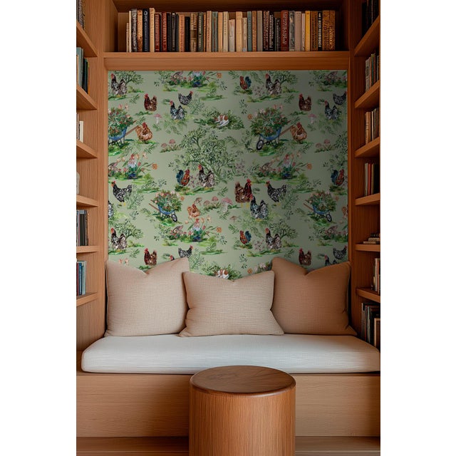 Cluckingham Toile was dreamed up right in my own backyard, inspired by the dozen or so hens that are usually wandering,...
