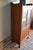 Wood Antique Art Deco Oak Single-Door Display Cabinet For Sale - Image 7 of 11