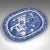 1850's Antique English Willow Pattern Serving Plate For Sale - Image 6 of 10