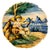 Traditional Antique 19th Century Pair Early Cantagalli Majolica Istoriato Plates Italy 1880 For Sale - Image 3 of 10