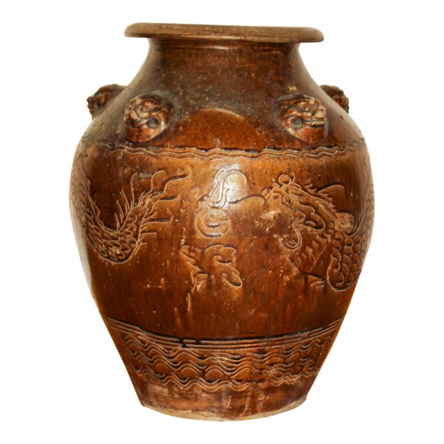 16th Century Ming Dynasty Martaban Vessel For Sale
