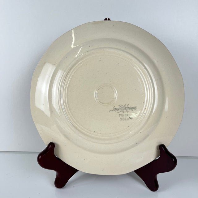 Vintage Dinner Plates with Floral Motif from Sarreguemines, 1920s, Set of 4 For Sale - Image 4 of 14