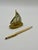 Late 20th Century Vintage Elgin Sailboat Desk Clock | Mid-Century Brass & Chrome Nautical Miniature Timepiece For Sale - Image 5 of 6
