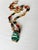 Vintage Artisan Green Calcite Mixed Media Statement Pendant Necklace For Sale - Image 14 of 16