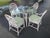 Organic Modern Palm Beach MCM Hollywood Regency Coastal rattan dining set. Bring timeless Palm Beach charm to your home...