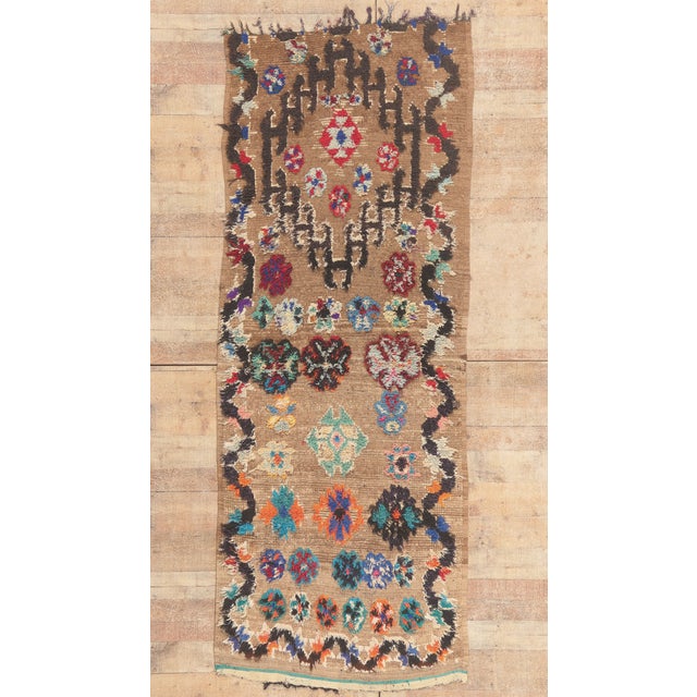 Vintage Boujad Moroccan Rug, 03'05 X 08'05 For Sale - Image 10 of 10