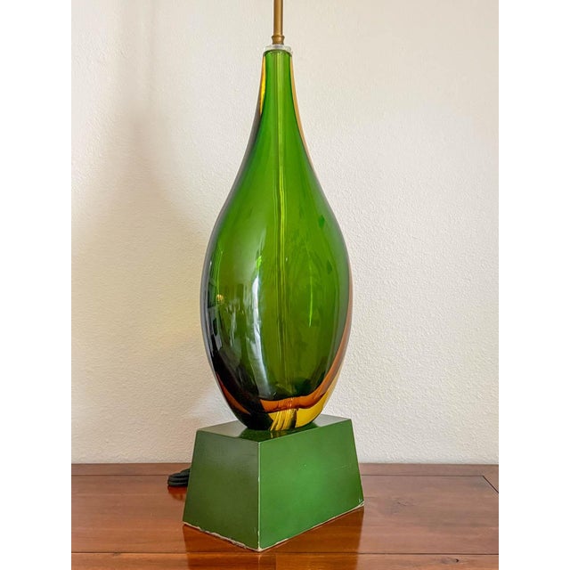Flavio Poli Flavio Poli Murano “Sommerso” Glass Lamp for Seguso Vetri D'Arte, Ca. 1955 For Sale - Image 4 of 11