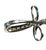 Metal Vintage 14k White Gold Diamond Cross Pendant, Mid-20th Century For Sale - Image 7 of 8