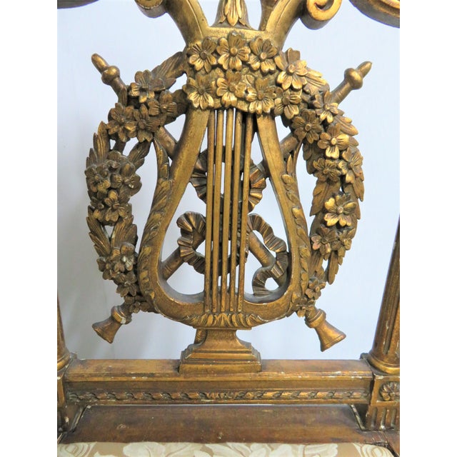 Late 19th Century Louis XV Gold Gilt Carved Music Themed Chair Chairish