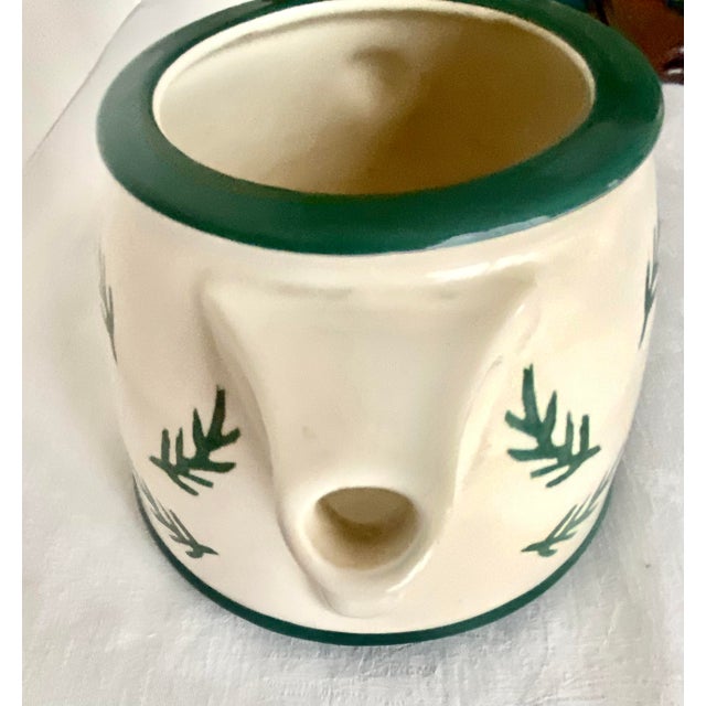 Ceramic Vintage Dansk Nordic Knits Green Ceramic Teapot With Lid Excellent Condition For Sale - Image 7 of 13