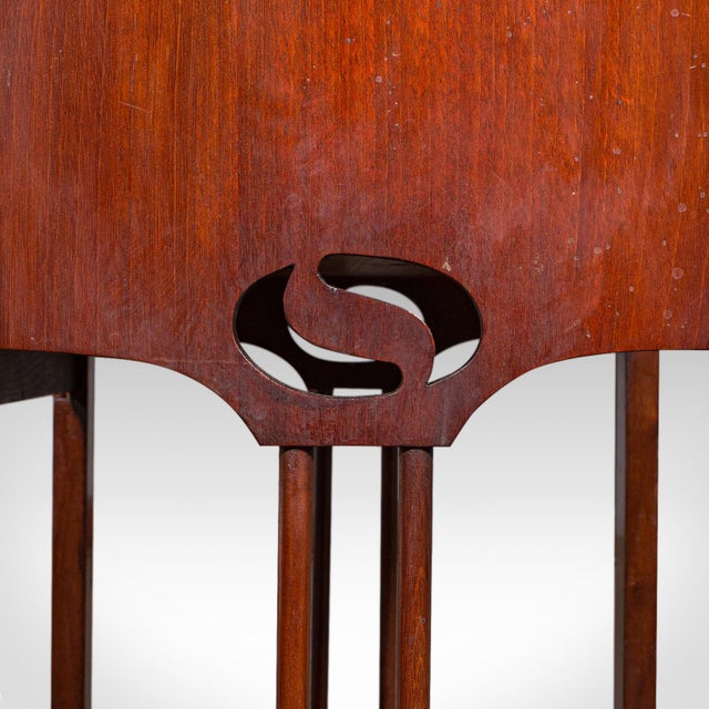 Antique Fall Front Music Cabinet, English, Art Nouveau, Victorian, After Liberty For Sale - Image 12 of 12