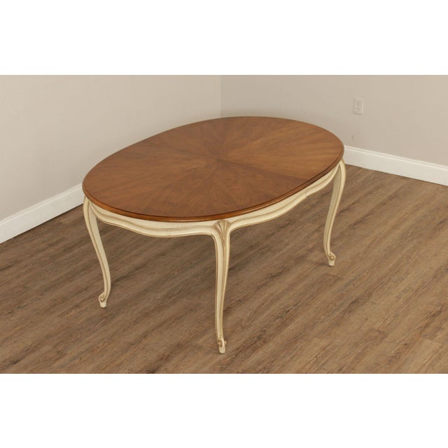 Wood Henredon French Provincial Style Expandable Dining Table For Sale - Image 7 of 12