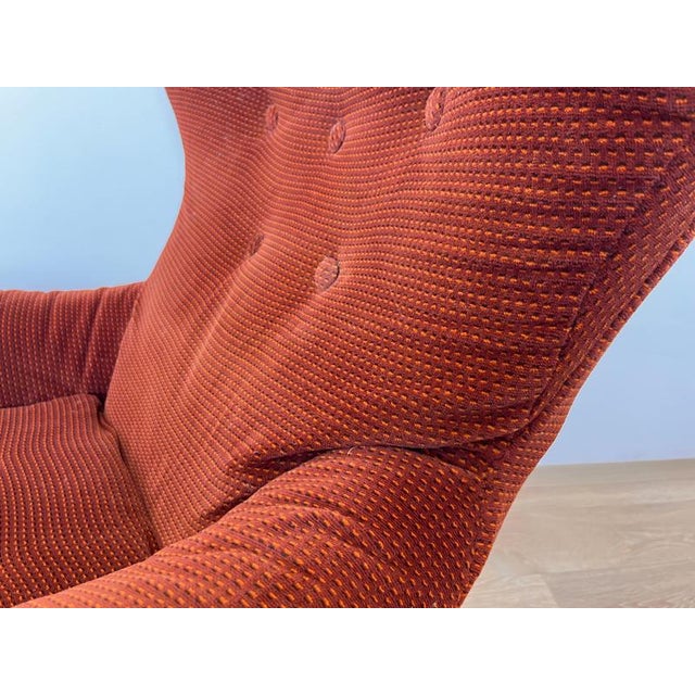 Mid-Century Swivel Lounge Chair, Former Czechoslovakia, 1970s For Sale - Image 6 of 9