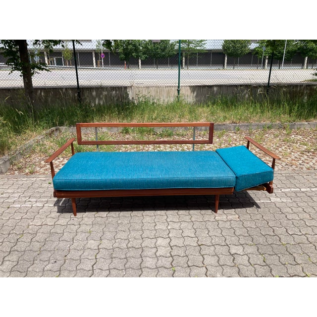 Wood Mid-Century Modern Daybed in Teak by Wilhelm Knoll, 1960s For Sale - Image 7 of 17
