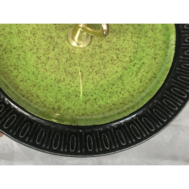 Vintage Red Wing Art Pottery Dish With Handle For Sale - Image 11 of 13