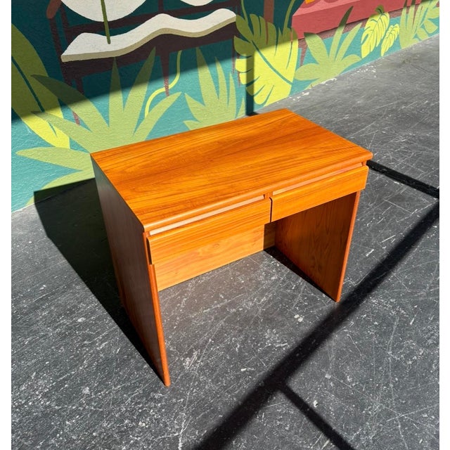 Danish Teak Desk/Vanity For Sale - Image 11 of 11