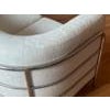 The ultimate squiggle!! Superbly stylish Italian design. Very rare textile version of this piece. Upholstered in fantastic...