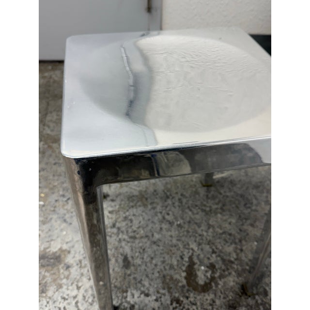 Silver Philippe Starck for Emeco Stool For Sale - Image 8 of 12