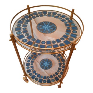 George's Briard Rolling Bar Cart For Sale