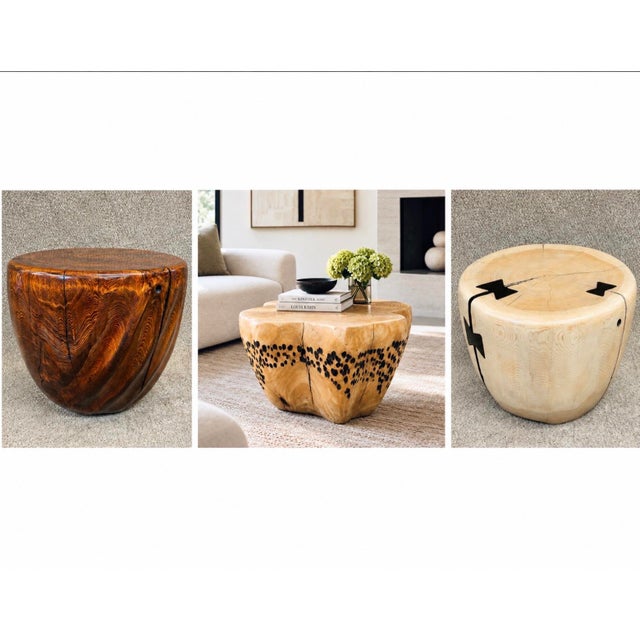 Mid-Century Ivory Cedar Table by Artist Daniel Pollock, 15” H X 22” D For Sale - Image 12 of 12
