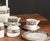 A cup and saucer. Clean lined. Expressive. Timeless. The focus is on the "Cantana Najade" porcelain from the Fürstenberg...