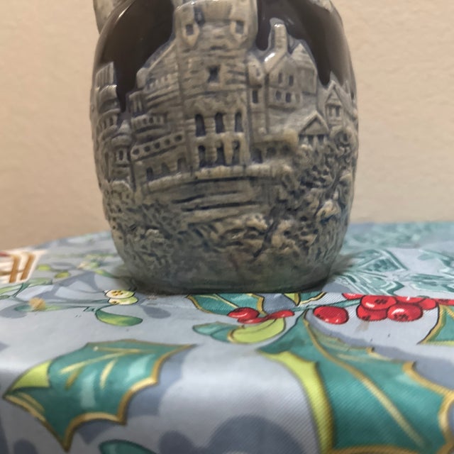 Vintage Tilso Japan Cobalt Blue Porcelain Hand Painted Jug For Sale In Minneapolis - Image 6 of 8