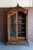 Wood Antique French Rococo Glass Front Armoire For Sale - Image 7 of 11