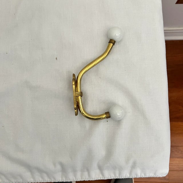 Brass Robe / Coat/ Hat Hook For Sale - Image 12 of 12