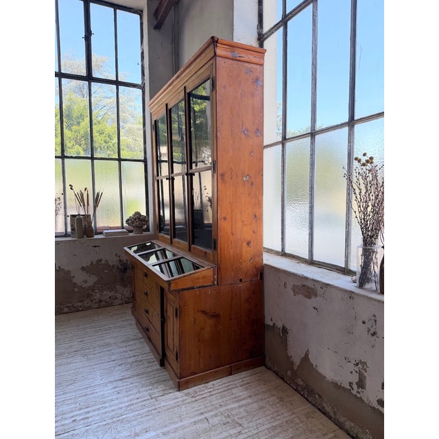 Brown 19th Century Napoleon Grocery Store Cupboard For Sale - Image 8 of 18