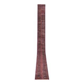 Turkish Oushak Extra Long Runner - Stair Tread 1'8'' X 21'4'' For Sale