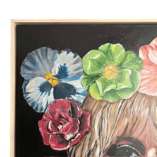 Yvonne Beeris, Brigitte Bardot Fleur Nocturne, Acrylic on Canvas, Framed For Sale - Image 6 of 10