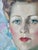 Robert Falcucci Mid-Century 1950s Oil Painting Portrait of a Woman For Sale - Image 4 of 15