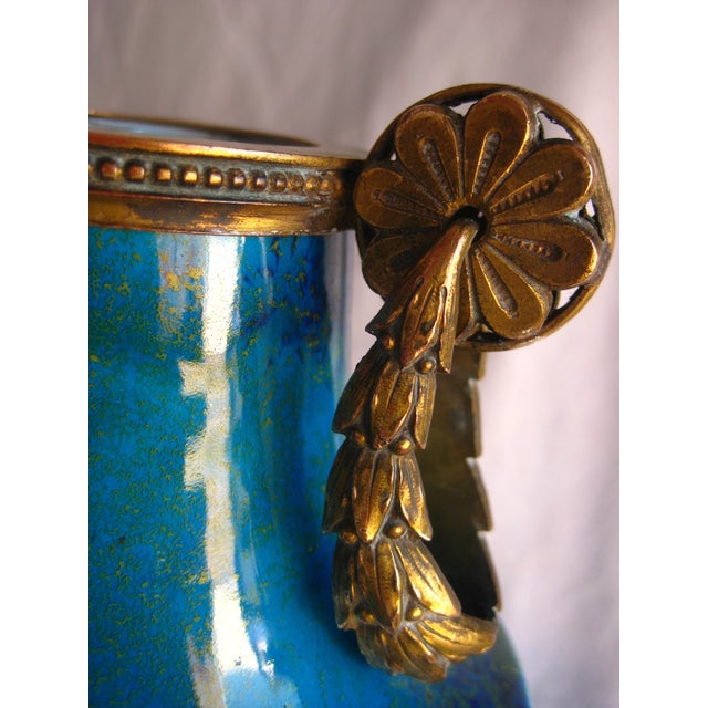 Late 19th Century Sevres Paul Milet Pair of Vases For Sale - Image 6 of 11