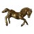 Vintage English Brass Horse For Sale
