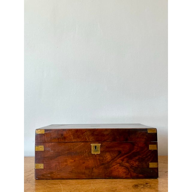 Vintage Regency Georgian Travelers Writing Desk For Sale - Image 11 of 11