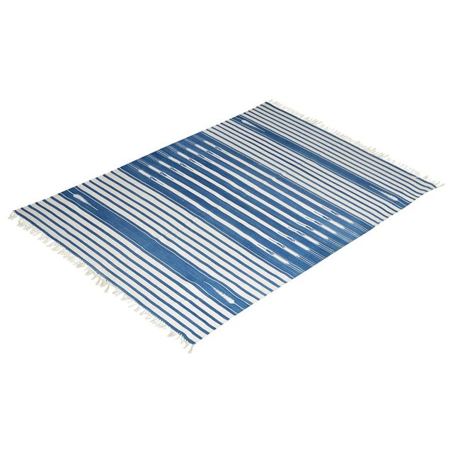 Not Yet Made - Made To Order Peony Rug, 4x6, Blue & White For Sale - Image 5 of 5