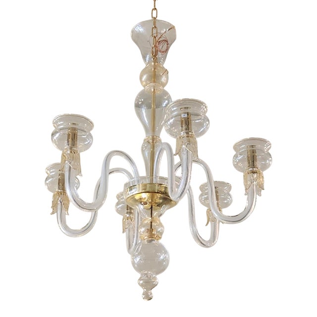 1990s Organic Modern Murano Chandelier For Sale