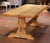 French Provincial 19th Century French Provincial Bleached Oak Refectory Trestle Farm Table For Sale - Image 3 of 8