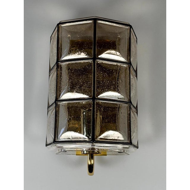 1960s/70s Wall Lamp, Glass Sconce, Limburg Glassworks, Germany Item: Wall Lamp Manufacturer: Limburg Glassworks Condition:...