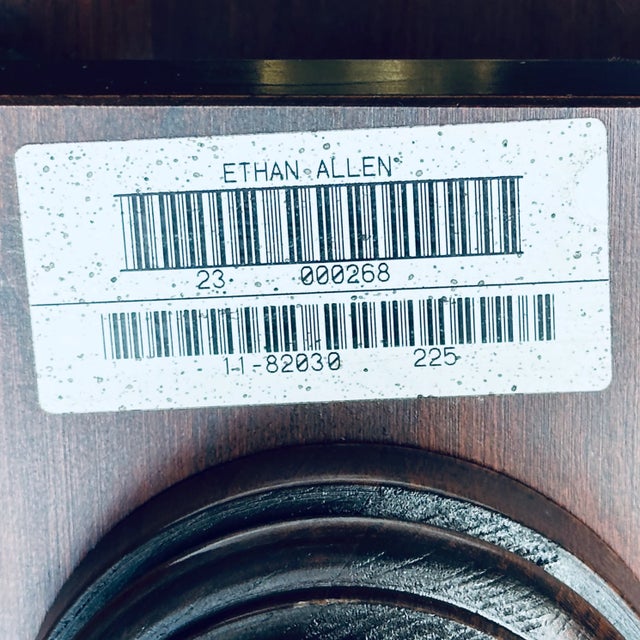 Ethan Allen Georgian Court Rotating Tilt Top Tripod Tea Table 11-8203 For Sale - Image 11 of 12