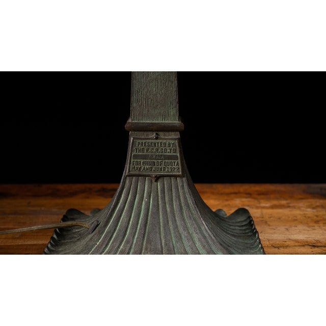 Metal Early 20th Century National Cash Register Lamp For Sale - Image 7 of 9