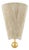 Mitzi Song 8.25 in. 1 Light Wall Sconce in Aged Brass Finish For Sale