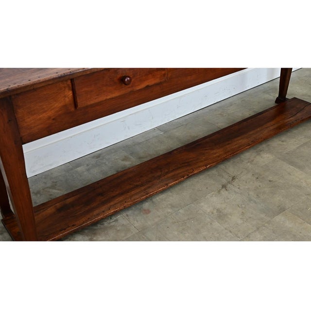 French Provincial French 19th Century Walnut Console For Sale - Image 3 of 11