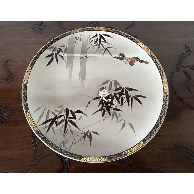 Brown Satsuma Ceramic Plate, Japan, 1920s For Sale - Image 8 of 9