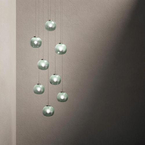 Jasmine Jade Green Shaded Single Pendant Light by MUG For Sale - Image 6 of 7