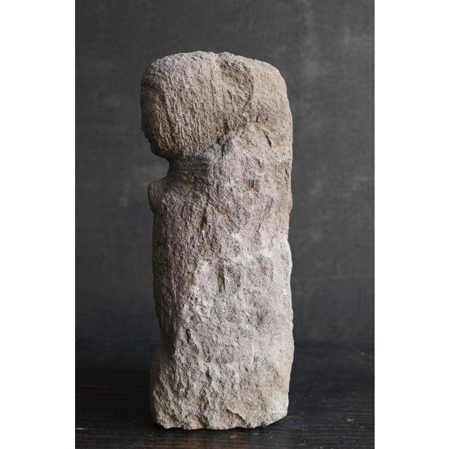 Japanese Edo Period Stone Dōsojin (Paired Monk Form), 17th–18th Century For Sale - Image 10 of 16